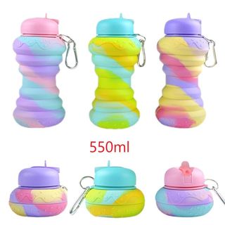 Bình nước nhựa co giãn gấp gọn 550ml