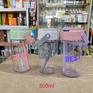 Bình nước nhựa Color, Lucky, Best 800ml