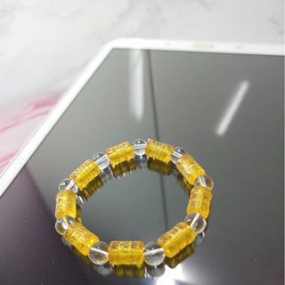 Vòng chuỗi đeo tay phong thủy mix màu vàng