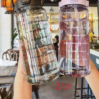 Bình nước 2L TRONG SUỐT có vạch