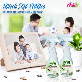 Bình Xịt AiBio Xua Đuổi Muỗi Kiến Gián Côn Trùng Hiệu Quả Nhanh Chóng An Toàn Cho Cả Người Và Vật Nuôi
