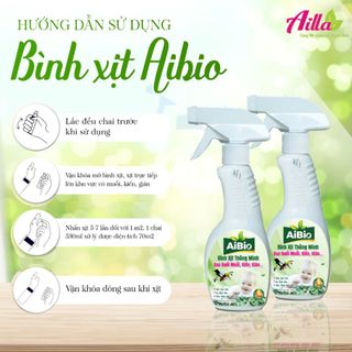 Bình Xịt AiBio Xua Đuổi Muỗi Kiến Gián Côn Trùng Hiệu Quả Nhanh Chóng An Toàn Cho Cả Người Và Vật Nuôi