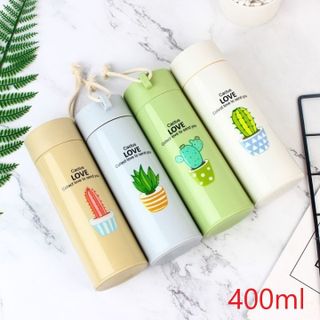 Bình nước thủy tinh Cactus LOVE collect love to send you 400ml