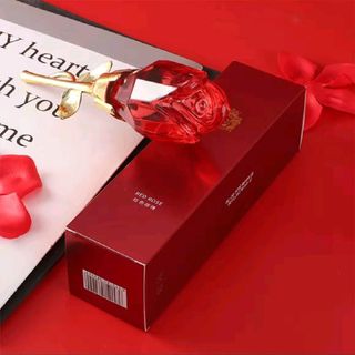 Nước Hoa Nữ- Hoa hồng thủy tinh đỏ- Quý phái,thơm lâu,quà tặng sang trọng,vật trang trí đẹp mắt