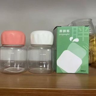 Bình nước thủy tinh C300 dáng lùn pangpangbei 300ml