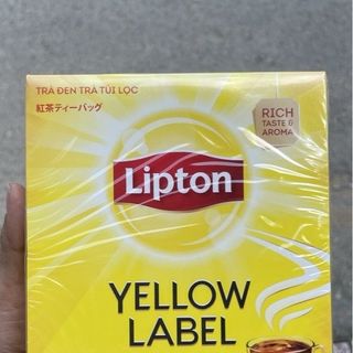 Trà Lipton túi lọc nhãn vàng hộp 100 gói của Cty DKSH