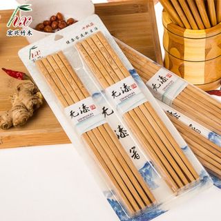 Bộ 10 đôi đũa tre khắc họa tiết