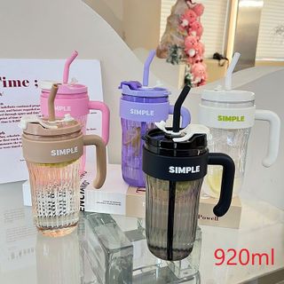 Cốc nhựa JU128 có quai xách Simple 920ml giá sỉ