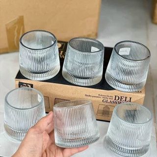 Bộ 6 cốc xoay kẻ sọc KB148B