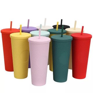 Ly nhựa 2 lớp sơn lì nhiều màu 700ml