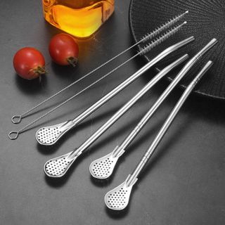 Ống hút INOX kiêm thìa lọc