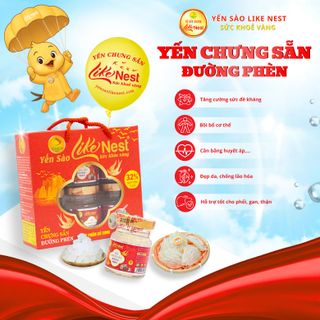 Thực phẩm bổ sung: Yến chưng sẵn vị Đường phèn Like Nest 32%