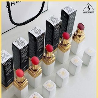 [MINI nhỏ gọn] Son nhà chị đại Chà neo .coco trắng màu đỏ gạch sang chảnh, đánh phát lên vibe quyền lực