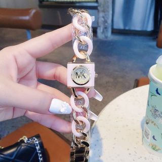 SALE BỎ MẪU ĐỒNG HỒ NỮ THỜI TRANG MICHAEL K VÀNG MẶT Ổ KHOÁ NHỰA