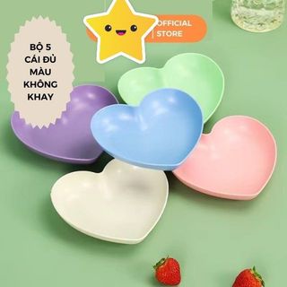 Đĩa lúa mạch hình trái tim 15.5cm