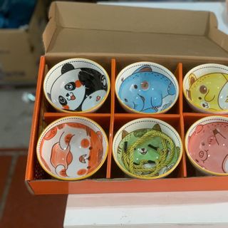 Bộ 6 bát hình thú