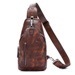 Túi đeo trước ngực nam da bò thật 13617