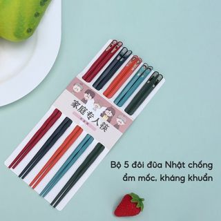 Bộ 5 đôi đũa Gia đình kiểu Nhật