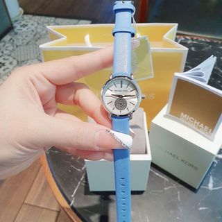 ĐỒNG HỒ NỮ CAO CẤP MICHAEL K 2733  KIM GIÂY RỜI DÂY DA SIZE MINI FULLBOX
