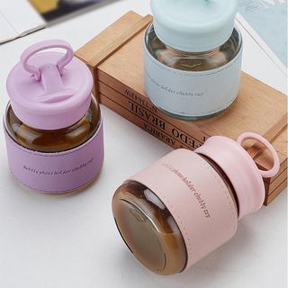 Cốc thủy tinh bọc da BD300 pangpangbei 300ml giá sỉ