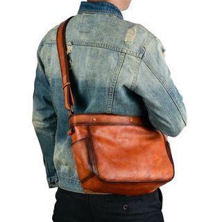 Túi đeo chéo nam da bò thật 13790