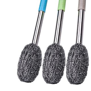 Bàn chải nồi inox cán dài OPP
