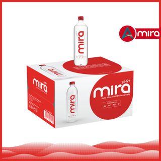 Thùng 24 Chai Nước Uống ION Kiềm Đóng Chai Mira TAV 360ml -Nước ION Kiềm Thái Công Review Hỗ trợ tiêu hoá Trung hoà axit