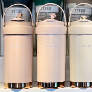 Bình nước 6 lớp kèm ống hút heycoolby 500ml