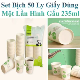 Set 50 cốc giấy 235ml