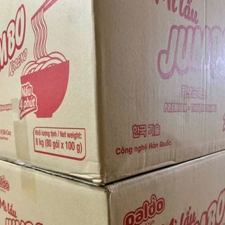 Mì Lẩu Jumbo Koreno Vị Bò Cay (Thùng 100 gói x 80g) – Chuẩn vị Hàn Quốc, Cay Nồng Đậm Đà