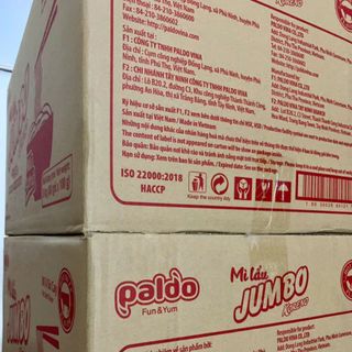 Mì Lẩu Jumbo Koreno Vị Bò Cay (Thùng 100 gói x 80g) – Chuẩn vị Hàn Quốc, Cay Nồng Đậm Đà