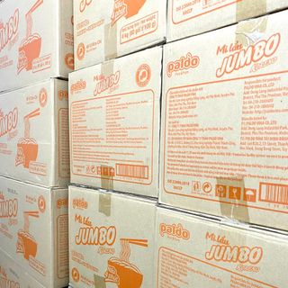 Mì Lẩu Jumbo Koreno Vị Kim Chi –Thùng 80 Gói (8kg) | Sợi Dai Chuẩn Hàn, Cay Nồng Thơm Ngon!