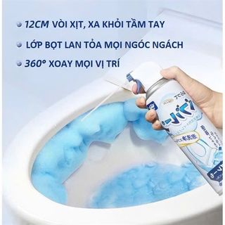 Chai Xịt Tẩy Rửa Bồn Cầu Toilet Nano Nhật Bản, Tẩy Rửa Mọi Vết Bẩn Hương Chanh Thơm Mát Loại 500ml