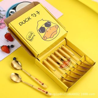 Set 6 thìa vịt vàng happy duck