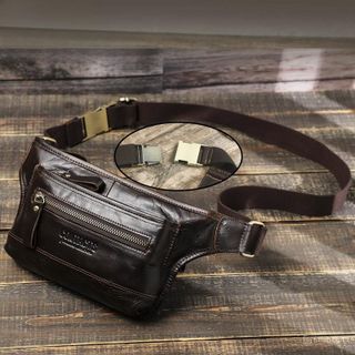Túi đeo bụng nam da bò thật MB209