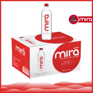 Thùng 24 Chai Nước Uống ION Kiềm Đóng Chai Mira TAV 550ml -Nước ION Kiềm Thái Công Review Hỗ trợ tiêu hoá trung hoà Axit
