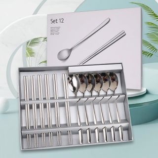 Sét 12 thìa đũa inox