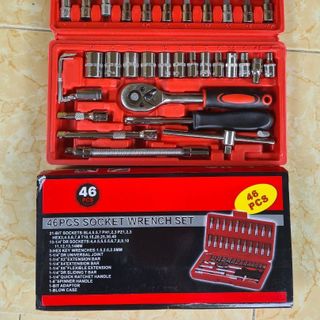 Bộ dụng cụ sửa chữa 46 chi tiết 46pcs Socket Wrench Set