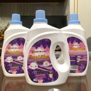 Nước Giặt Xả Cao Cấp SupVibe Can Siêu To 3.2l Siêu Đặc Mềm Vải Bền Màu Nước Hoa Quý Tộc Lưu 72h Sạch Sâu