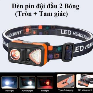 ĐÈN PIN ĐỘI ĐẦU 2 BÓNG SIÊU SÁNG