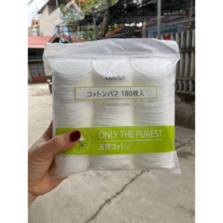 Bông tẩy trang Miniso Tròn 180 Miếng (VN)