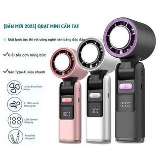 QUẠT TÍCH ĐIỆN CẦM TAY 100 CẤP ĐỘ SÒ LẠNH K801