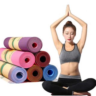 THẢM YOGA TPE 2 LỚP 6MM KHÔNG TÚI