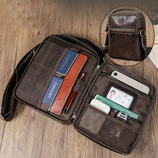 Túi đeo chéo nam da bò thật MB325
