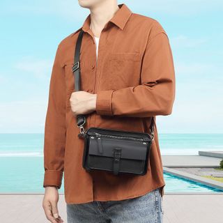 Túi đeo chéo nam da bò thật SE9910