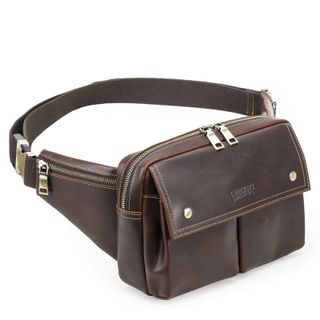 Túi đeo bụng nam da bò thật MB322