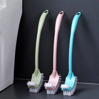 Chổi cọ bồn cầu toilet 2 đầu, bản chải vệ sinh , rửa nhà tắm đa năng