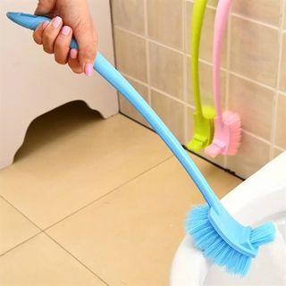 Chổi cọ bồn cầu toilet 2 đầu, bản chải vệ sinh , rửa nhà tắm đa năng