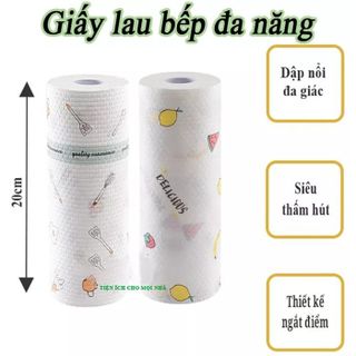 Cuộn khăn giấy lau bếp cỡ 20cm - 30 Tờ