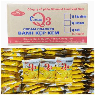 Bánh Kẹp Kem Vị Sầu Riêng (Thùng 4kg)